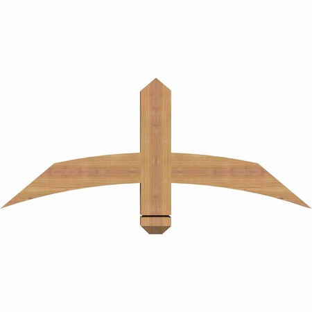 Ekena Millwork Bellingham Timber Gable Bracket, Western Red Cedar, 36"W x 15"H x 3 1/2"D x 3 1/2"F, 10/12 Pitch GBW036X15X0404BEL00SWR